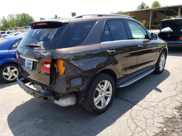 4JGDA5HB1CA059778 - 2012 MERCEDES-BENZ ML 350 4MATIC BROWN photo 3