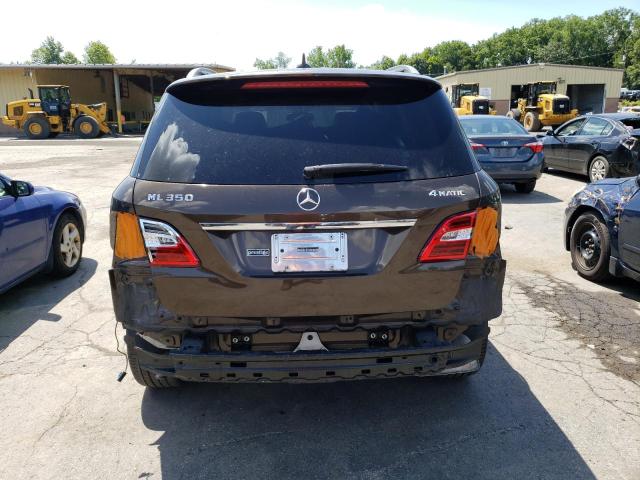 4JGDA5HB1CA059778 - 2012 MERCEDES-BENZ ML 350 4MATIC BROWN photo 6