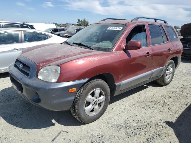 KM8SC73D25U973495 - 2005 HYUNDAI SANTA FE 4 GLS BURGUNDY photo 1