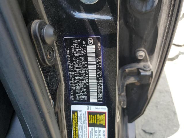 4T1BK1EB4DU021978 - 2013 TOYOTA AVALON BASE 黑色 照片 12