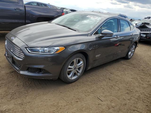 3FA6P0SU1GR115177 - 2016 FORD FUSION TITANIUM PHEV GRAY photo 1