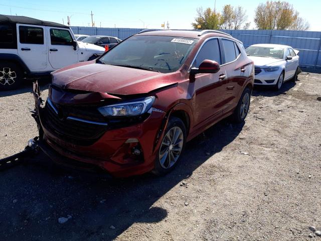 KL4MMESL1NB032651 - 2022 BUICK ENCORE GX SELECT MAROON photo 2