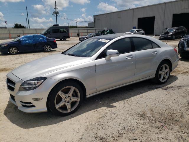 WDDLJ9BB2EA124727 - 2014 MERCEDES-BENZ CLS 550 4MATIC SILVER photo 1