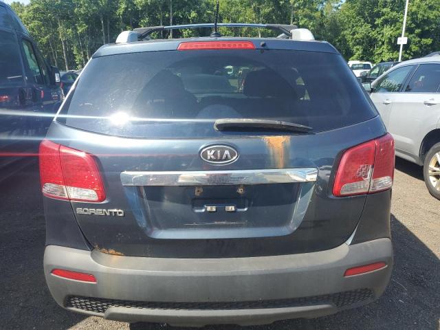 5XYKTDA21BG169903 - 2011 KIA SORENTO BASE BLUE photo 6