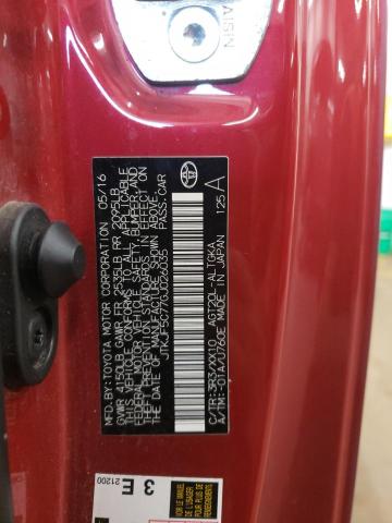 JTKJF5C77GJ026035 - 2016 TOYOTA SCION TC 红色 照片 12