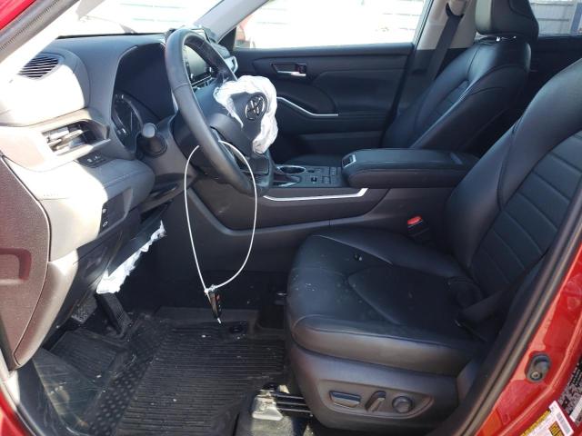 5TDGZRBH5NS585240 - 2022 TOYOTA HIGHLANDER XLE Qırmızı foto 7