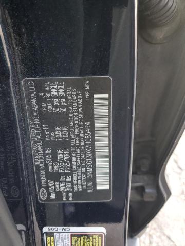 5NMSG13DX7H085464 - 2007 HYUNDAI SANTA FE GLS BLUE photo 12