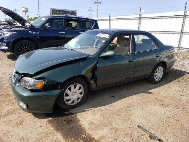 1NXBR12EX2Z601954 - 2002 TOYOTA COROLLA SE CE GREEN photo 1