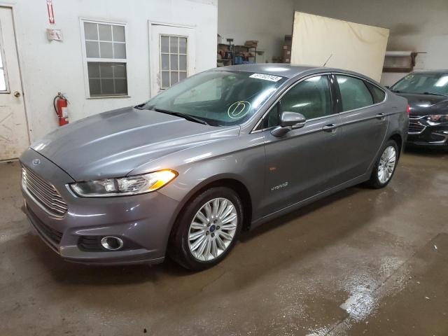 3FA6P0LU3DR301829 - 2013 FORD FUSION SE HYBRID GRAY photo 1