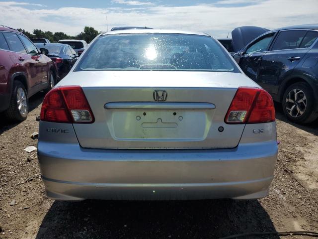 2HGES16535H504068 - 2005 HONDA CIVIC LX SILVER photo 6