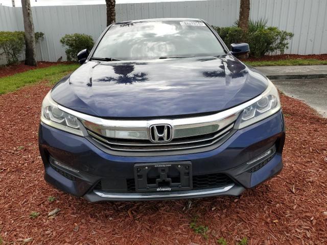 1HGCR2F97GA138127 - 2016 HONDA ACCORD EXL BLUE photo 5