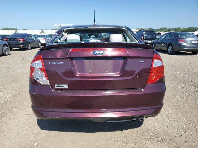 3FAHP0HA5BR318698 - 2011 FORD FUSION SE MAROON photo 6