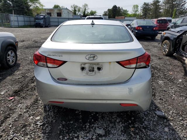 KMHDH4AE6CU252095 - 2012 HYUNDAI ELANTRA GLS SILVER photo 6