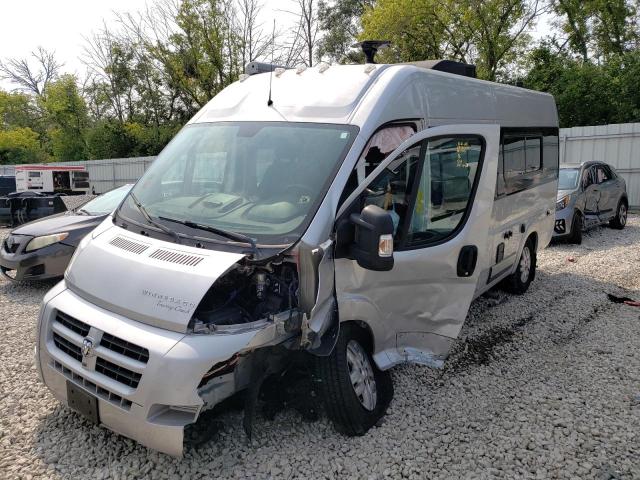 3C6URVJG6GE104713 - 2016 RAM PROMASTER 3500 HIGH ვერცხლისფერი ფოტო 2