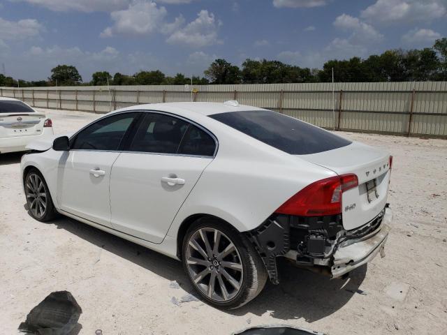 YV140MFK6F1346794 - 2015 VOLVO S60 PREMIER WHITE photo 2