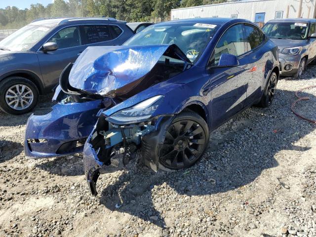 7SAYGDEE6NF480339 - 2022 TESLA MODEL Y BLUE photo 2