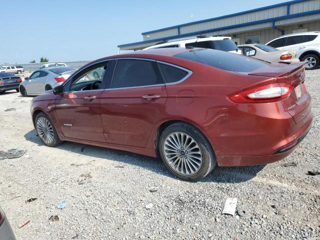 3FA6P0RU5ER192296 - 2014 FORD FUSION TITANIUM HEV BURGUNDY photo 2