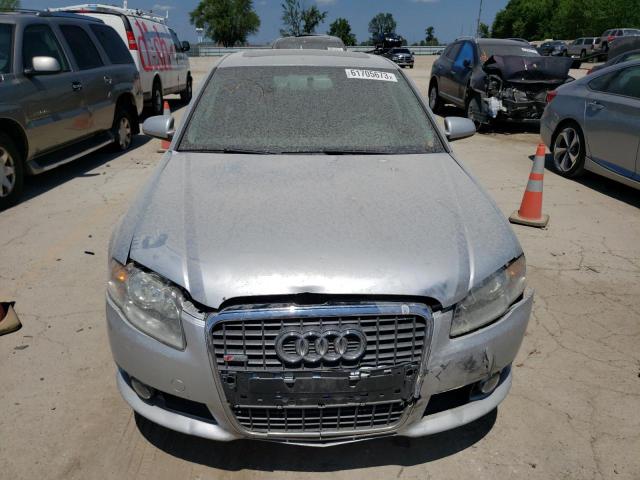 WAUAF78E58A150507 - 2008 AUDI A4 2.0T SILVER photo 5