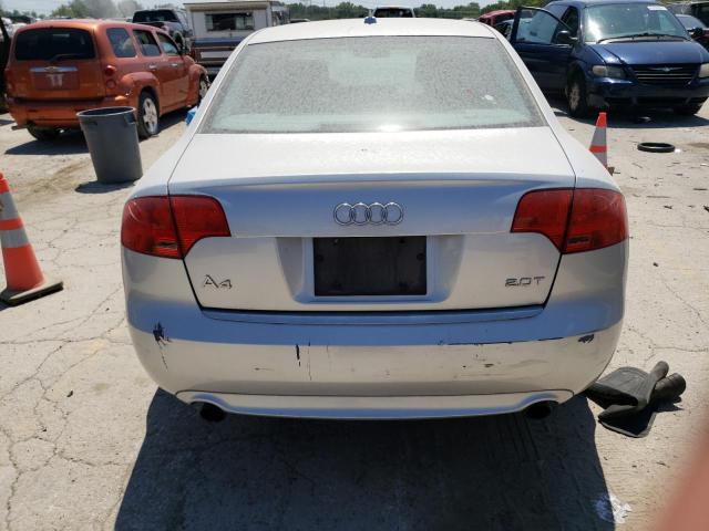 WAUAF78E58A150507 - 2008 AUDI A4 2.0T SILVER photo 6