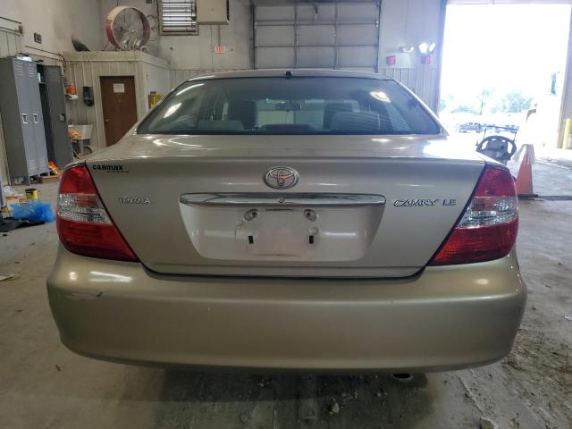 4T1BE32K82U017176 - 2002 TOYOTA CAMRY LE TAN photo 6