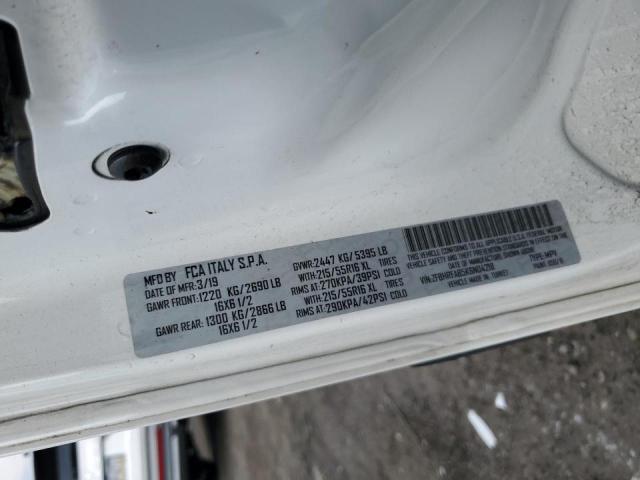 ZFBHRFAB5K6N04218 - 2019 RAM PROMASTER თეთრი ფოტო 13