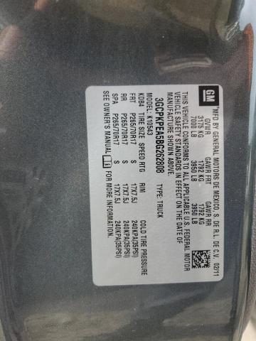 3GCPKPEA5BG262808 - 2011 CHEVROLET SILVERADO K1500 GRAY photo 13