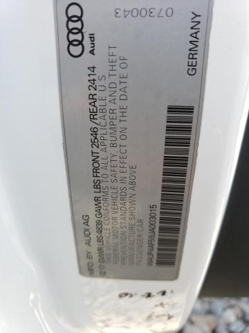 WAUP4AF59JA003015 - 2018 AUDI S5 PREMIUM PLUS Beyaz fotoğraf 12