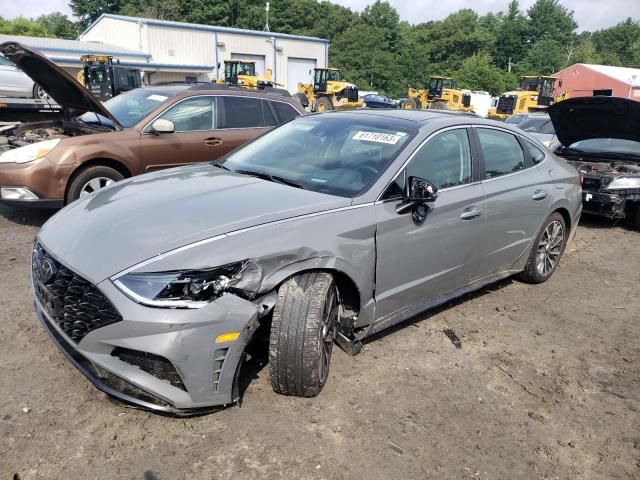 5NPEH4J26MH119671 - 2021 HYUNDAI SONATA LIMITED GRAY photo 1