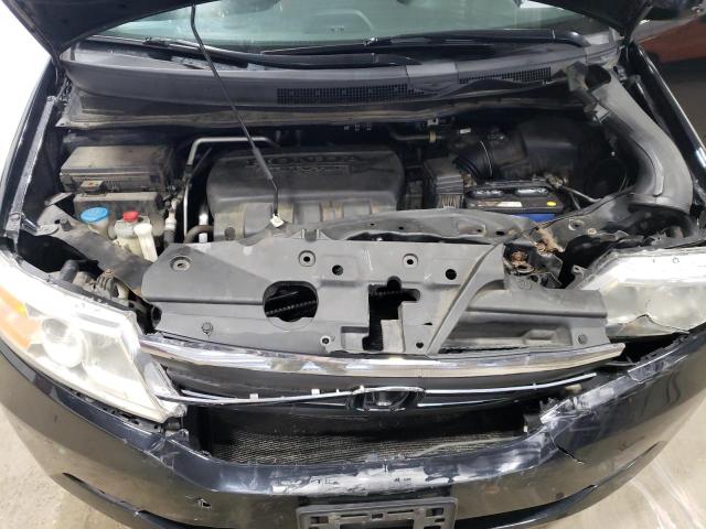 5FNRL5H62BB059284 - 2011 HONDA ODYSSEY EXL BLACK photo 12