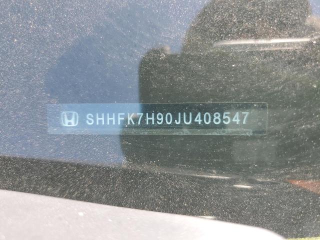 SHHFK7H90JU408547 - 2018 HONDA CIVIC SPORT TOURING GRAY photo 12