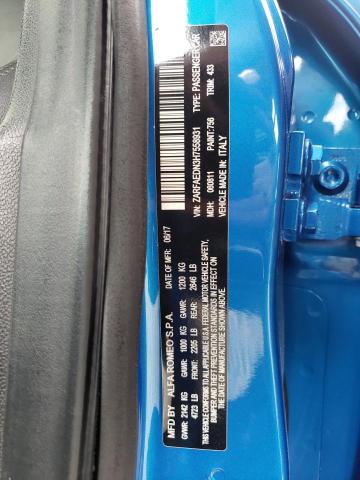 ZARFAEDN3H7558931 - 2017 ALFA ROMEO GIULIA Q4 蓝色 照片 13