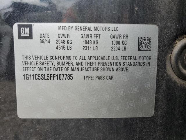 1G11C5SL5FF107785 - 2015 CHEVROLET MALIBU 1LT Qara foto 12