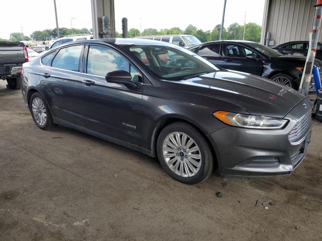 3FA6P0UU6FR172163 - 2015 FORD FUSION S HYBRID GRAY photo 4