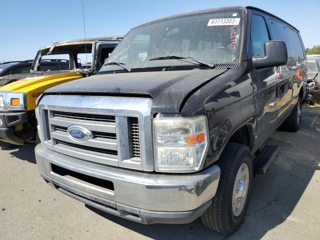 1FBSS3BL8BDA40306 - 2011 FORD ECONOLINE E350 SUPER DUTY WAGON BLACK photo 1