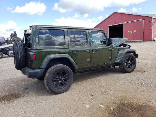 1C4HJXEN5PW628205 - 2023 JEEP WRANGLER SAHARA GREEN photo 3