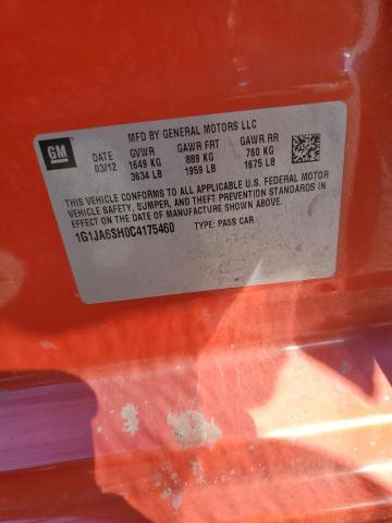 1G1JA6SH0C4175460 - 2012 CHEVROLET SONIC LS Narıncı foto 12