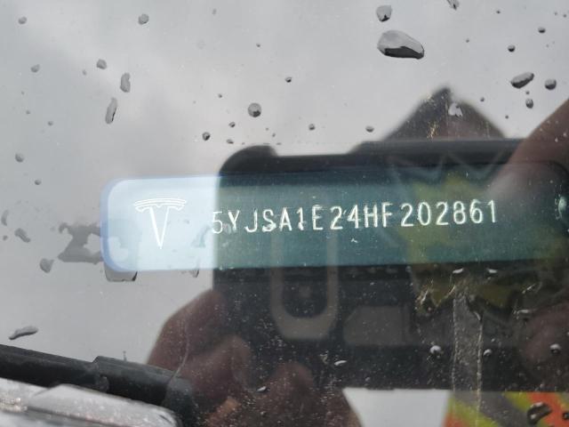 5YJSA1E24HF202861 - 2017 TESLA MODEL S Qırmızı foto 12