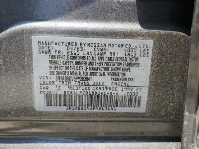 3N1AB8DV5PY263641 - 2023 NISSAN SENTRA SR GRAY photo 12