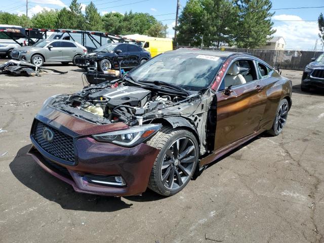 JN1EV7EL5JM390870 - 2018 INFINITI Q60 LUXE 300 BURGUNDY photo 1