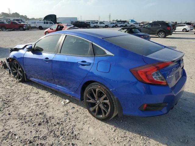 19XFC2F8XKE051235 - 2019 HONDA CIVIC SPORT BLUE photo 2