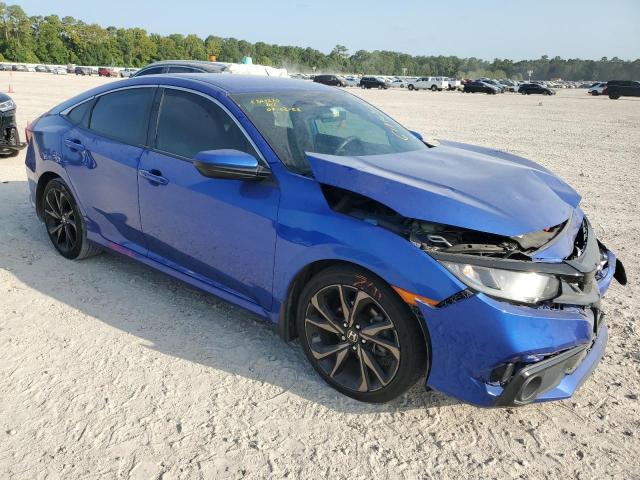 19XFC2F8XKE051235 - 2019 HONDA CIVIC SPORT BLUE photo 4