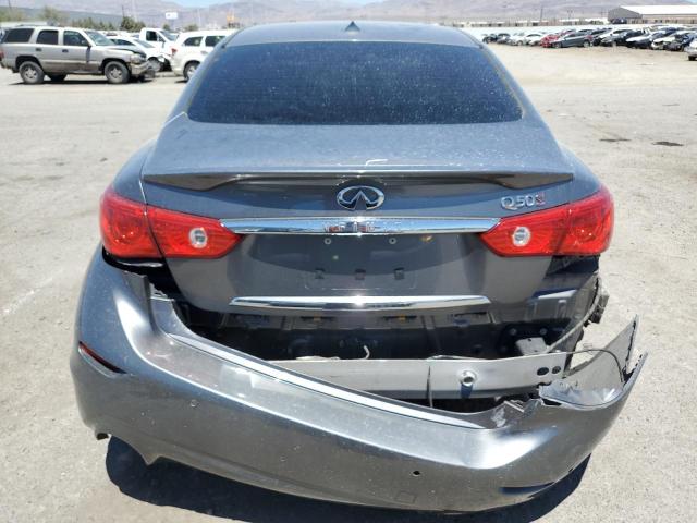 JN1FV7AP3GM421569 - 2016 INFINITI Q50 RED SPORT 400 GRAY photo 6