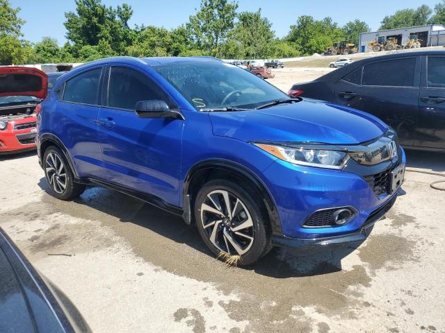 3CZRU6H1XKG725352 - 2019 HONDA HR-V SPORT BLUE photo 4