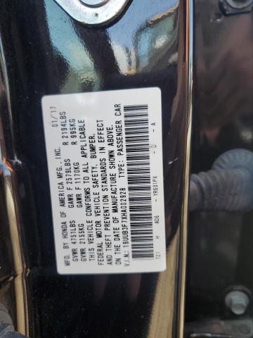 19UUB3F7XHA002928 - 2017 ACURA TLX ADVANCE BROWN photo 12