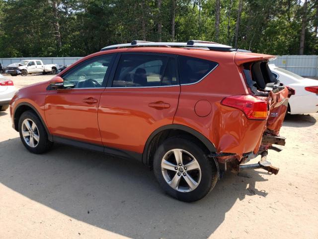 2T3RFREVXFW232981 - 2015 TOYOTA RAV4 XLE ORANGE photo 2