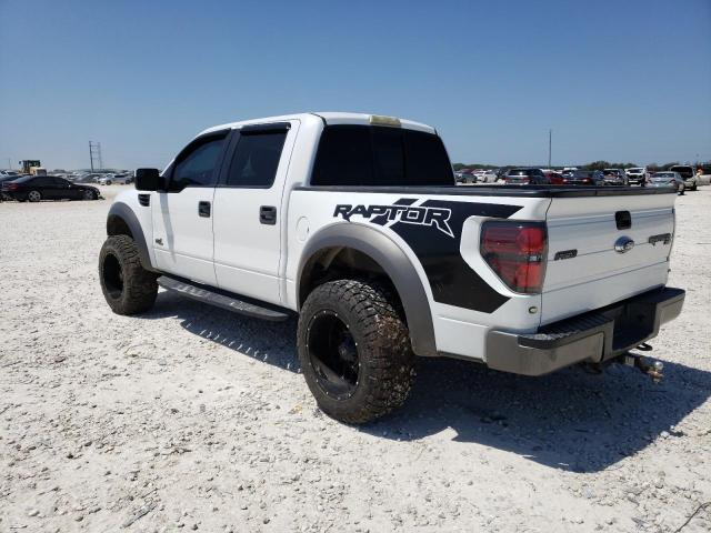 1FTFW1R64CFB25056 - 2012 FORD F150 SVT RAPTOR WHITE photo 2