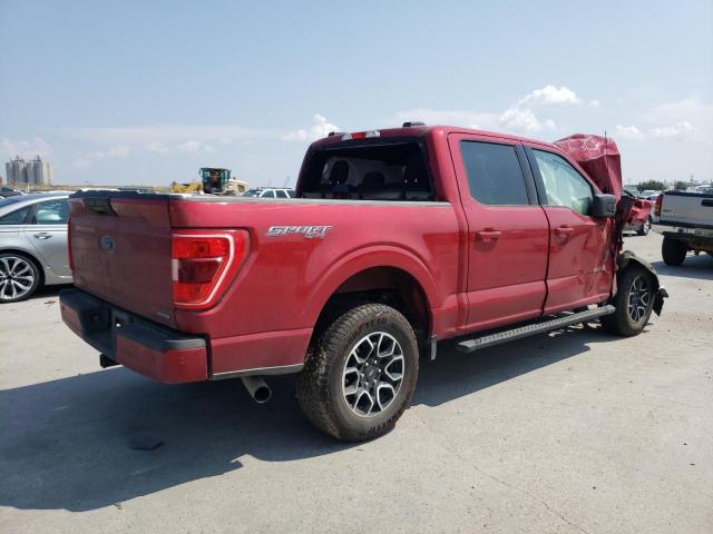 1FTEW1EP4NKD48668 - 2022 FORD F150 SUPERCREW RED photo 3