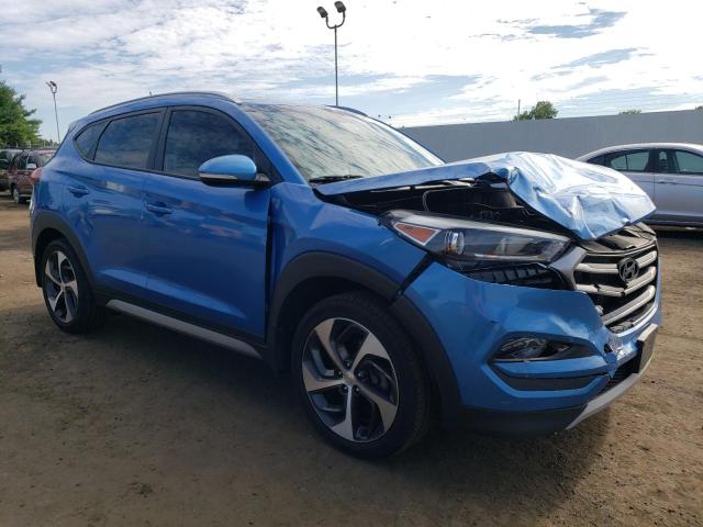 KM8J3CA25HU340600 - 2017 HYUNDAI TUCSON LIMITED BLUE photo 4