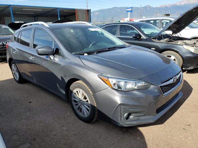 4S3GTAD62J3736240 - 2018 SUBARU IMPREZA PREMIUM PLUS GRAY photo 4