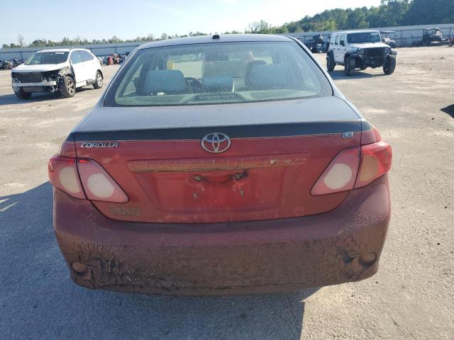 1NXBU4EE4AZ218344 - 2010 TOYOTA COROLLA BASE RED photo 6